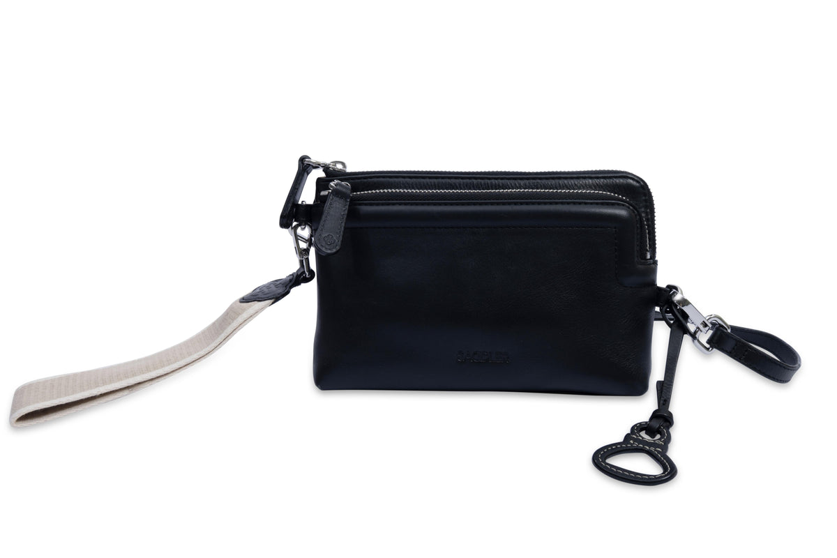 Heather Leather Clutch & Crossbody Bag - Handmade by Saddler  – Versatile & Compact