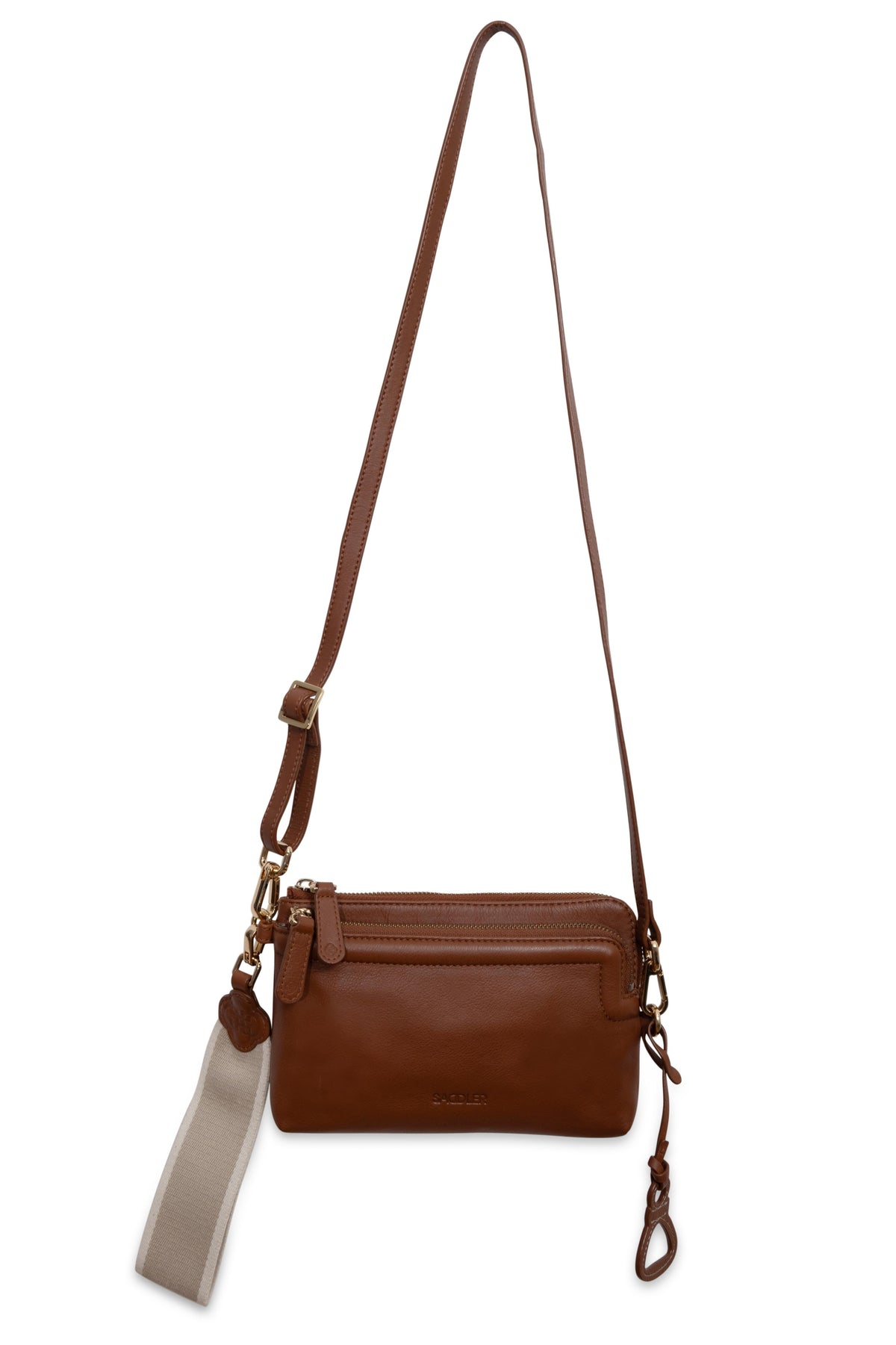Heather Leather Clutch & Crossbody Bag - Handmade by Saddler  – Versatile & Compact