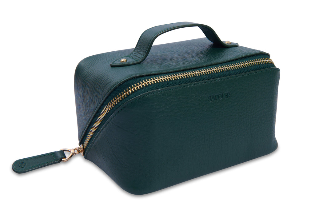 SADDLER "Harriet" Real Leather Vanity Box Case (Gift Boxed)