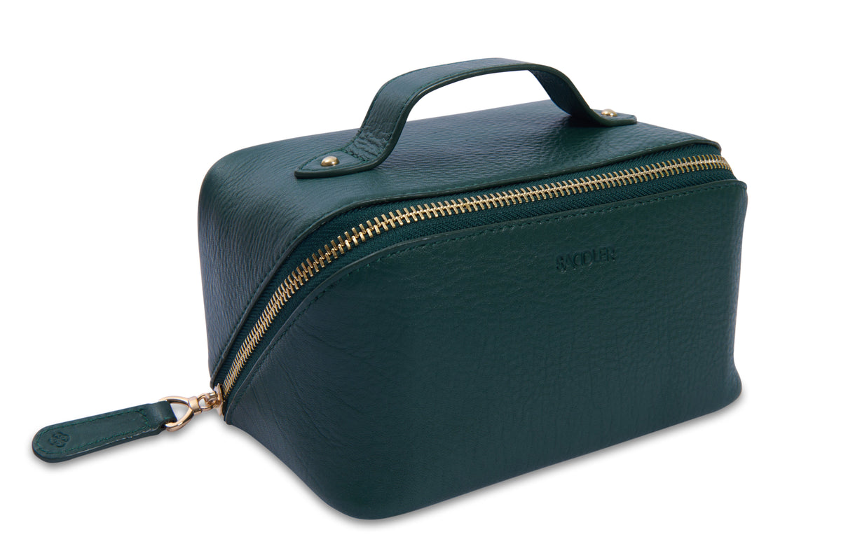 SADDLER "Harriet" Real Leather Vanity Box Case (Gift Boxed)