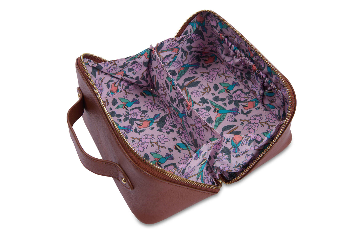 SADDLER "Harriet" Real Leather Vanity Box Case (Gift Boxed)