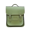 Handmade Leather City Backpack - Sage Green