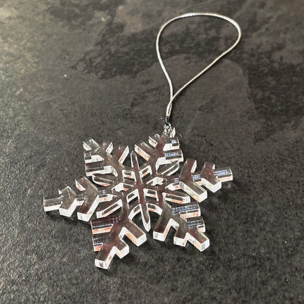 Outdoor Christmas Tree Decoration Snowflake Cheerful Festive Sparkling