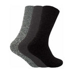 3 Pack Mens Padded Sole Winter Warm Thermal Wool Walking Boot Socks