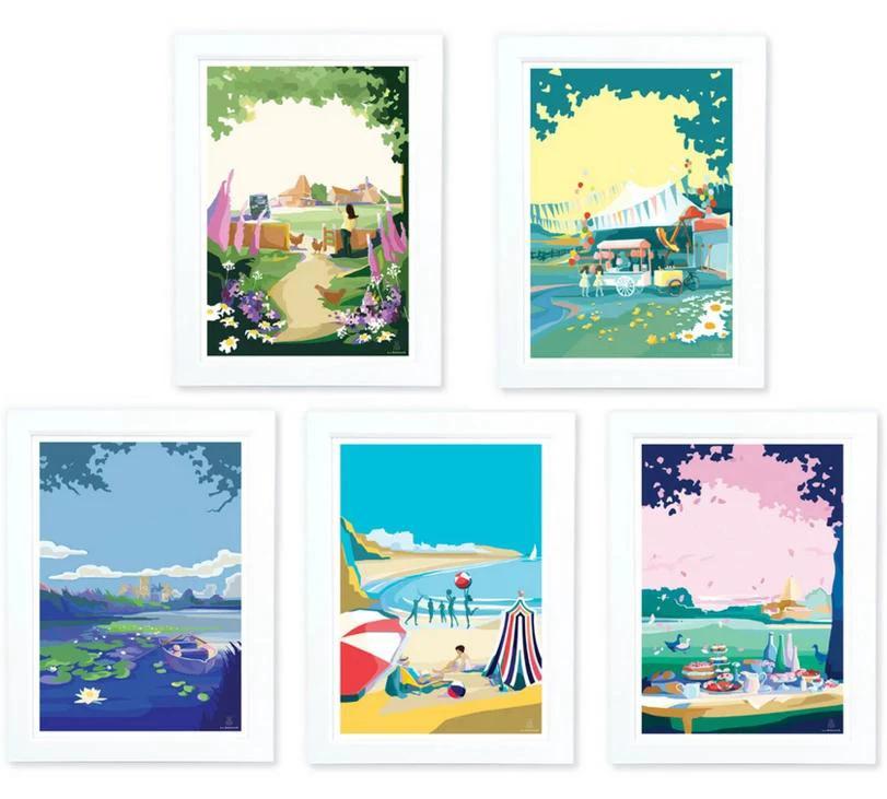 A Little of What You Fancy vintage art print by Becky Bettesworth