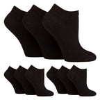 9 Pairs Ladies Diabetic Trainer Socks | Ankle Socks Swollen Feet