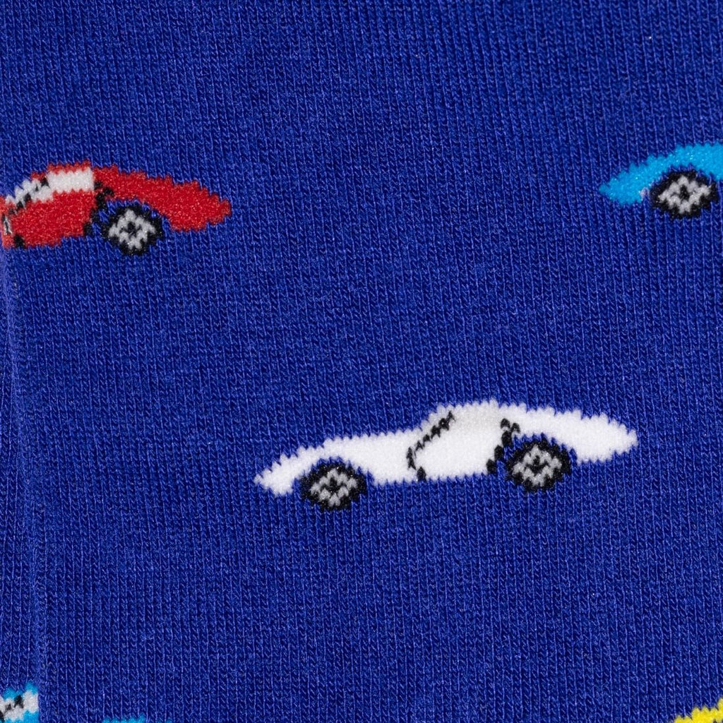 Blue Classic Car Bamboo Socks