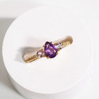 Amethyst and Lavender Amethyst Ring in 18k Gold Vermeil