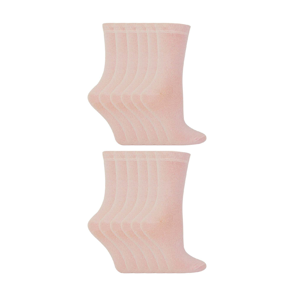 12 Pair Kids Soft Cotton Colourful Casual Plain Dress Socks