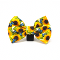 Sunflower Flutter - Yellow and Blue Dog Bow Tie