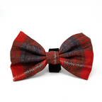 'Sammi' - Red & Grey Check Dog Harness