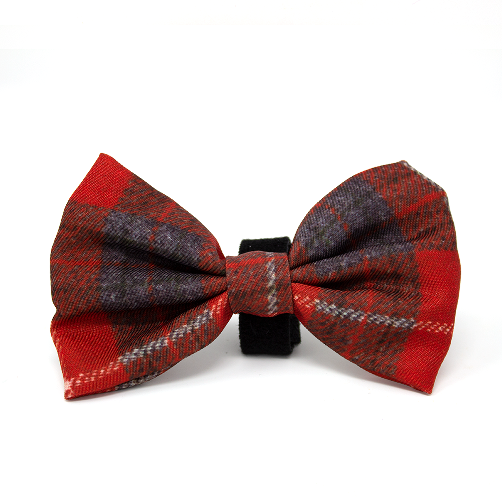 'Sammi' - Red & Grey Check Dog Harness