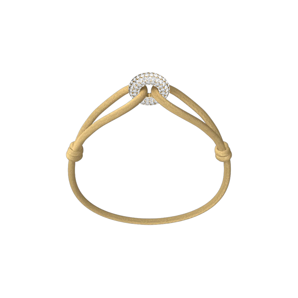 Golden Soho Pavé Cord Bracelet