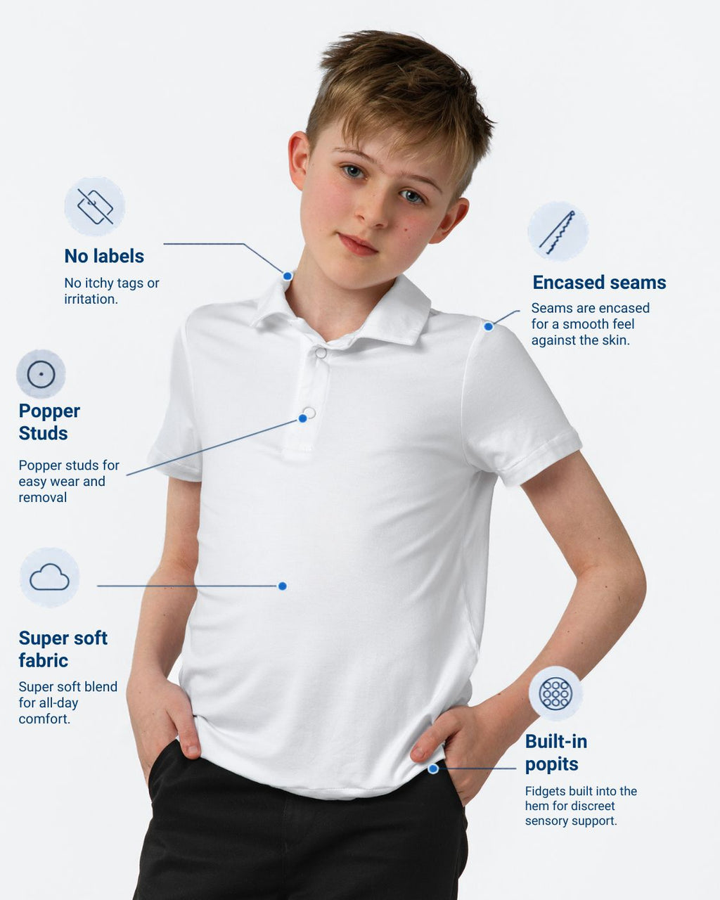 Fidget-T School Polo