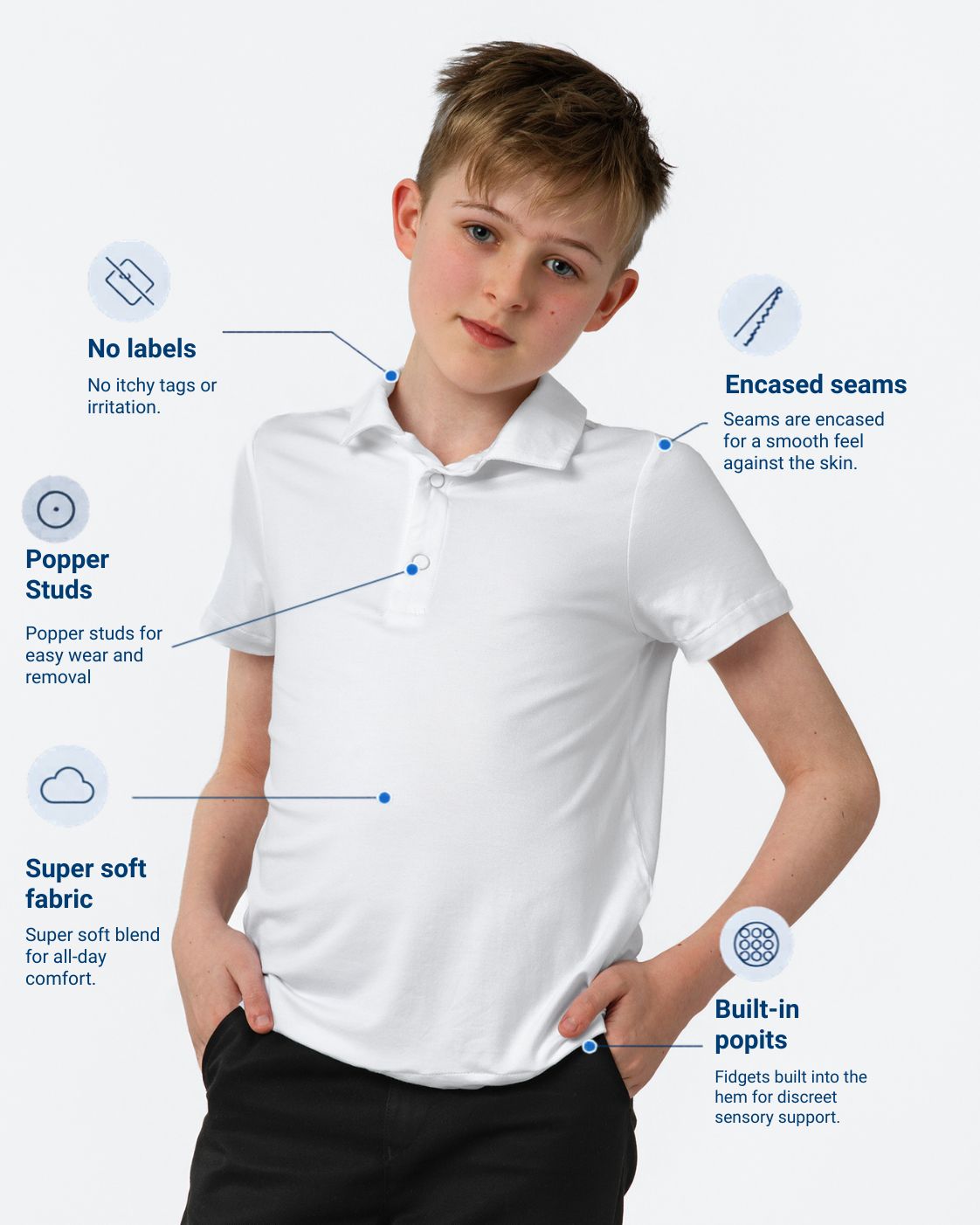 Fidget-T School Polo
