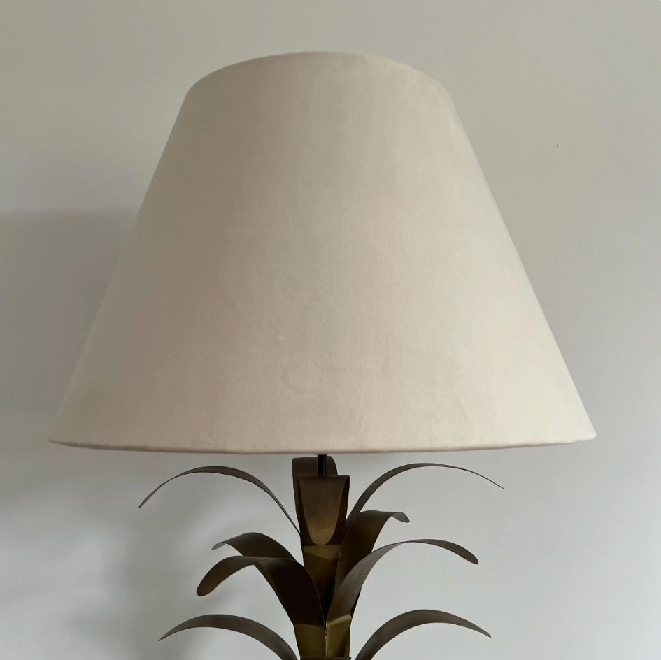 Cream Velvet Steep Empire Lampshade | Handmade Ceiling Light Shade | UK