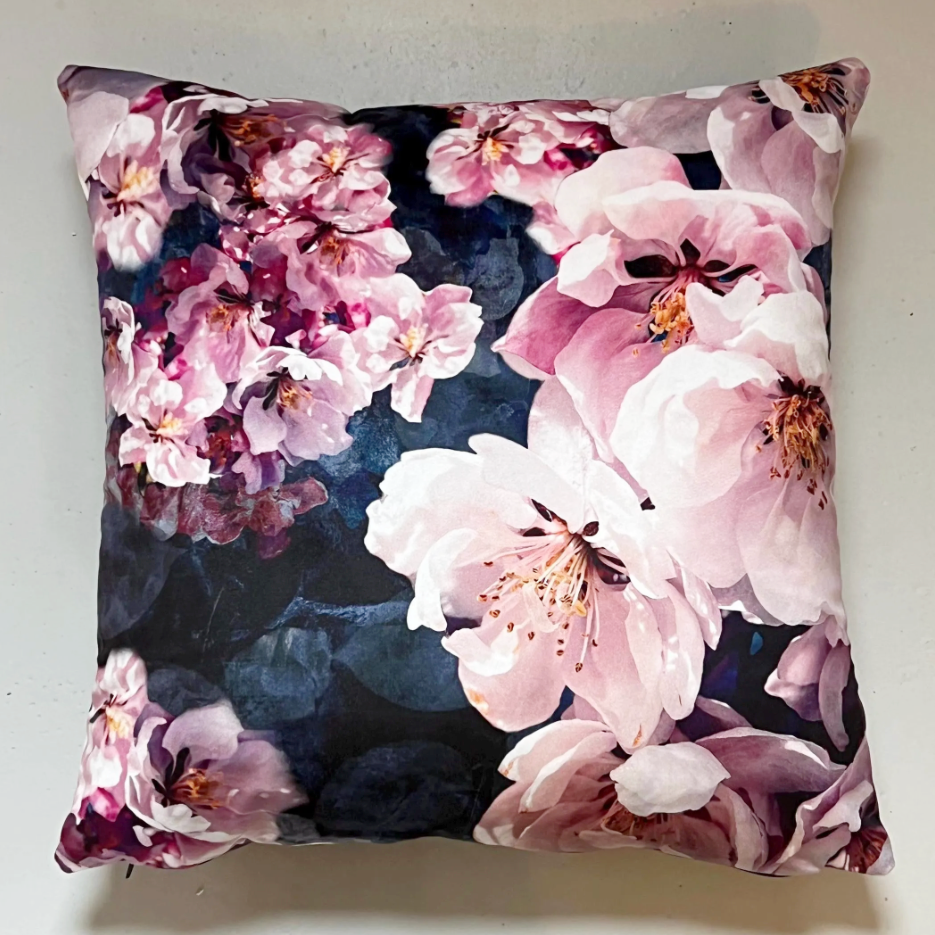 Jolanda floral velvet cushion, scatter cushions.