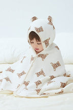 Baby Bear Hooded Bath Towel Receiving Blanket