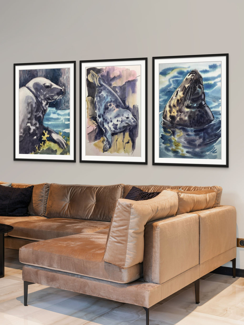 Wing's Pup Seal - Giclée Watercolour Print