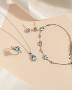 Blue Topaz Bracelet in Sterling Silver