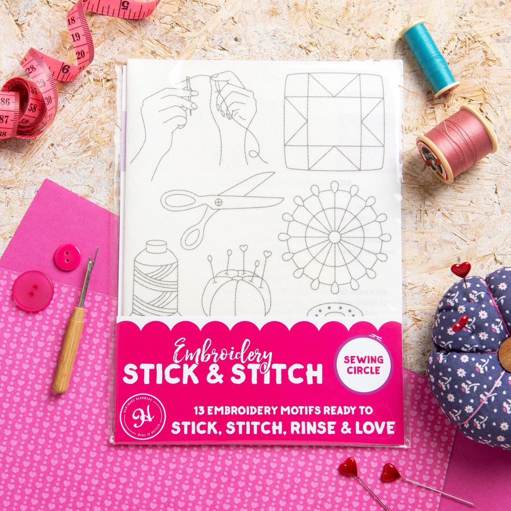 Sewing Circle Stick & Stitch Embroidery Pack