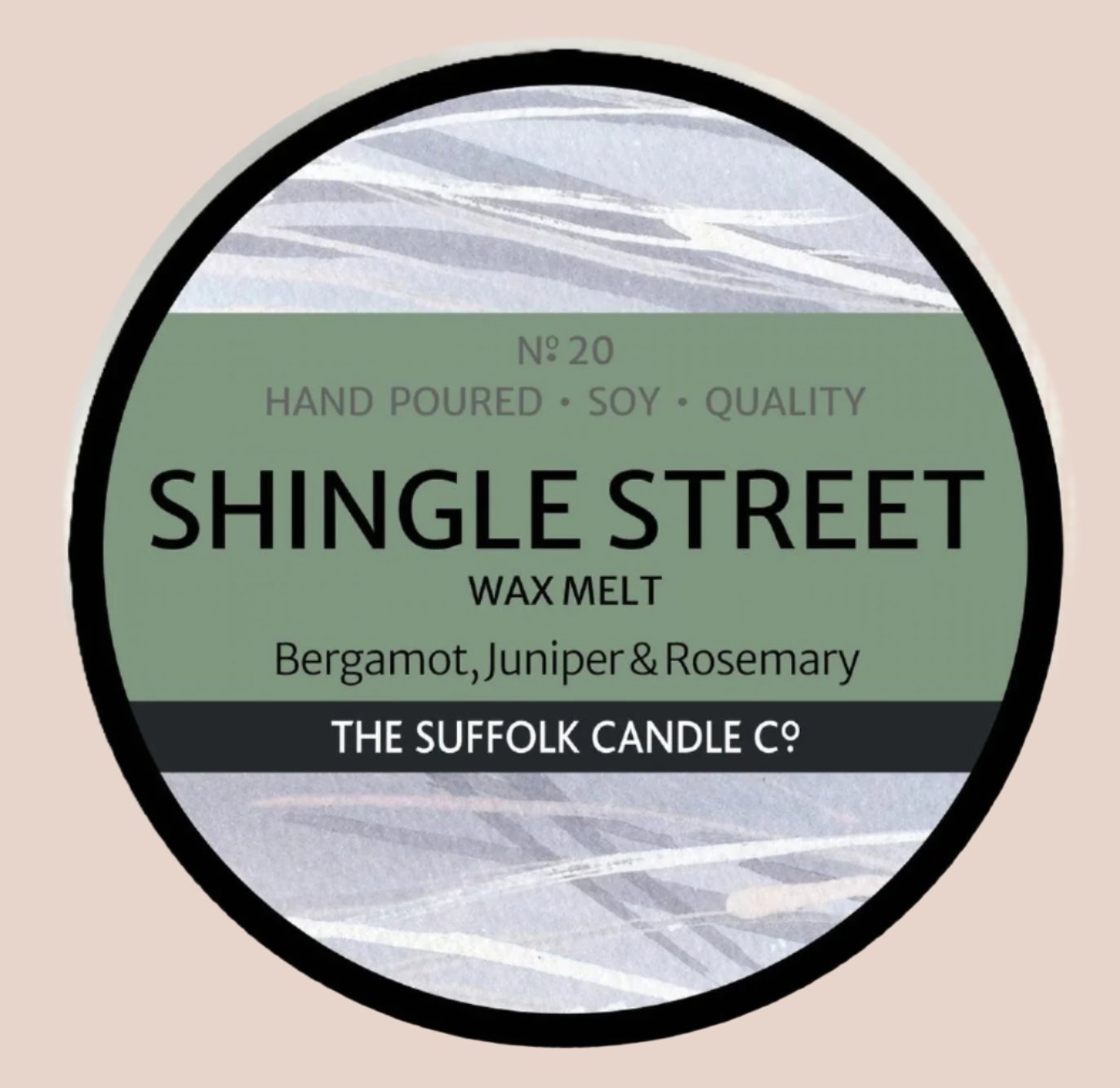 SHINGLE STREET - Bergamot, Juniper and Rosemary - handmade wax melt - 50g