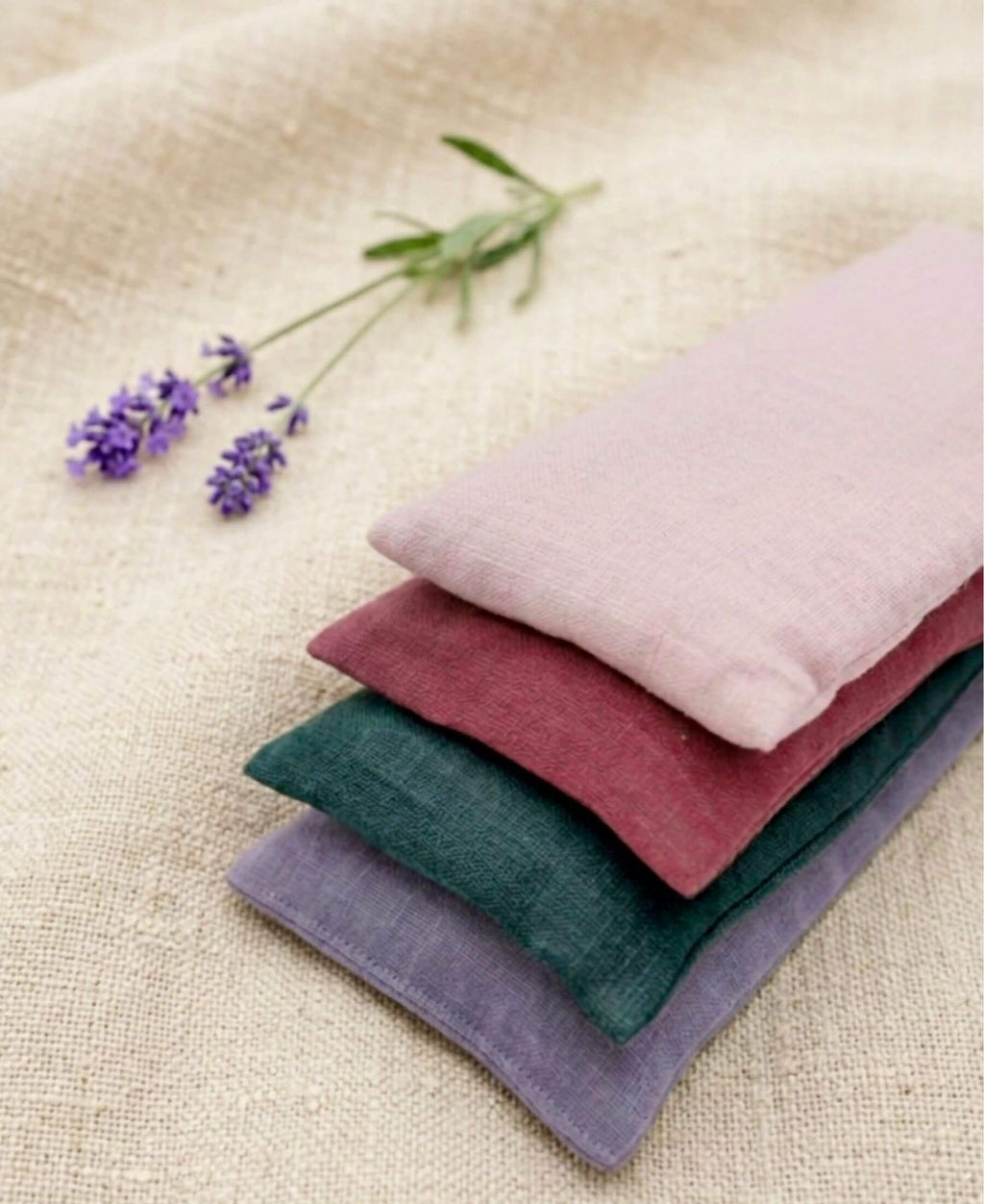 Plain Linen and Norfolk Lavender Eye Pillow
