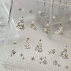 Hello Claws | Silver Christmas Tree Nail Deco Sticker