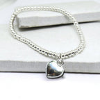 Congratulations Heart Charm Bracelet & Gift Card
