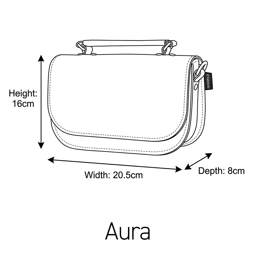 Aura Handmade Leather Bag - Pastel Violet