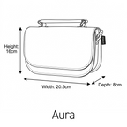 Aura Handmade Leather Bag - Dark Brown