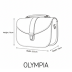 Olympia Handmade Leather Bag - Pillar Box Red
