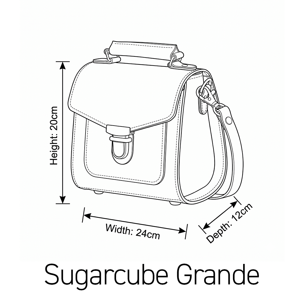 Executive Handmade Leather Sugarcube Grande - British Racing Green