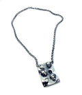Skull Choker Necklace – Sterling Silver 925 – Byzantine Chain