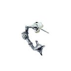 Skull Ninja Chigiriki Unisex Solo Stud Earring in Sterling Silver 925
