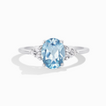 Sky Blue Topaz Ring in Sterling Silver