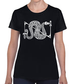 Ladies Pictish Snake And Z Rod  T-shirt