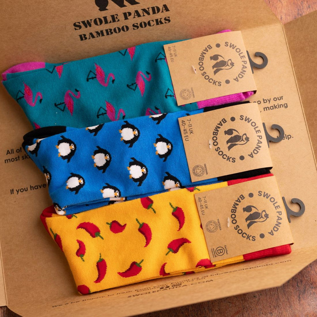Get fresh pairs of super soft bamboo socks each month.