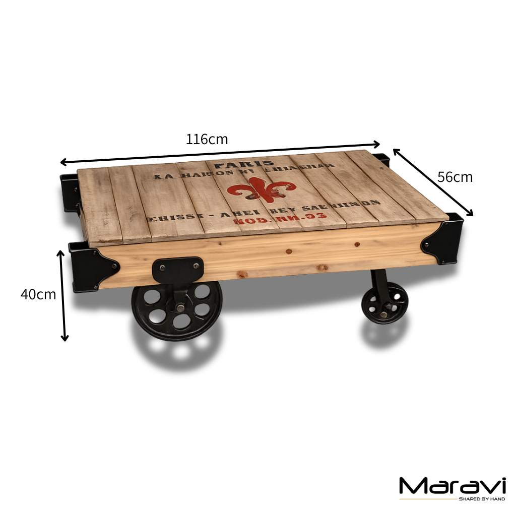 Sonala Rustic Railway Coffee Table