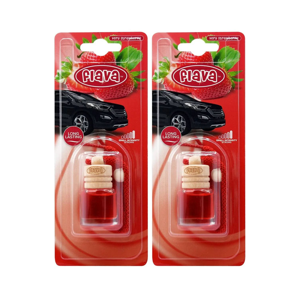 Flava Wood Scent Car Air Freshener - Very Strawberry