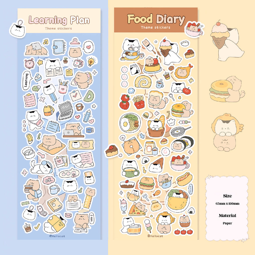 Hello Cat | Kitty Diary Sticker