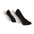 4 Pack Ladies Novelty No Show Socks: Summer Cotton Socks with Heel Grip