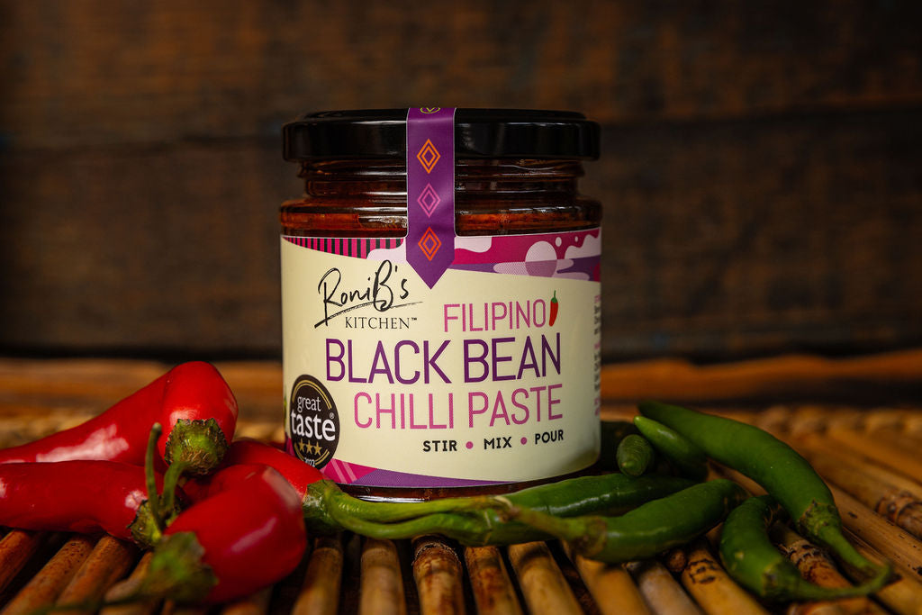 Filipino Black Bean Chilli Paste | 3-Star Great Taste Award Winner | Featured in James Martin Saturday Morning Show | 90ml