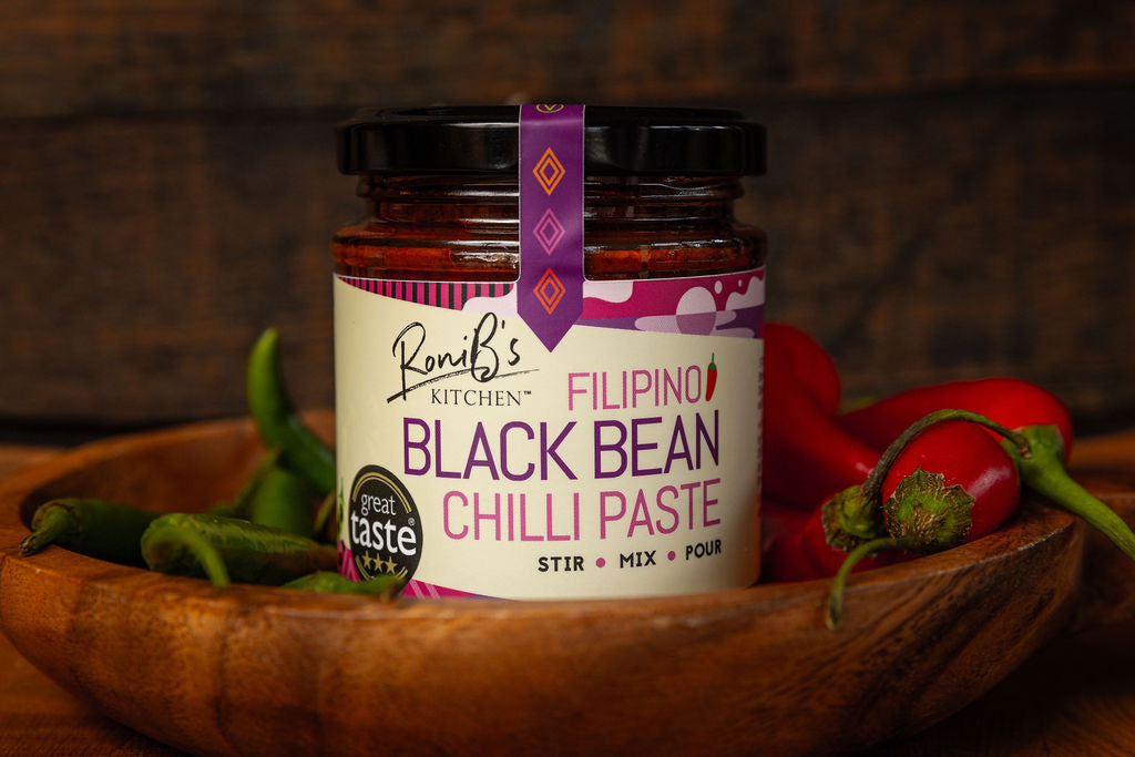 Filipino Black Bean Chilli Paste | 3-Star Great Taste Award Winner | Featured in James Martin Saturday Morning Show | 90ml