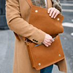 Soft Tannery Leather Messenger - Tan