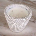 Large Textured 3-Wick Candle
