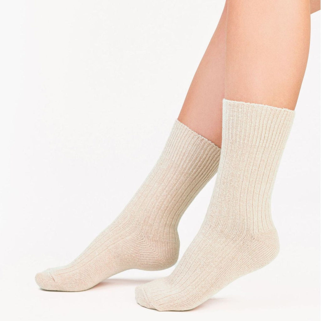 Knitted Design Ladies Wool Dress Socks for Winter