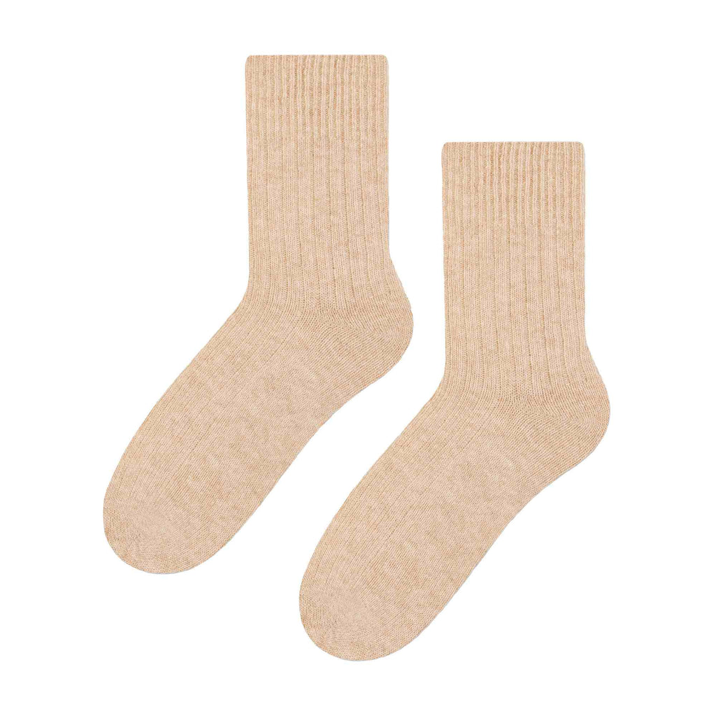 Knitted Design Ladies Wool Dress Socks for Winter