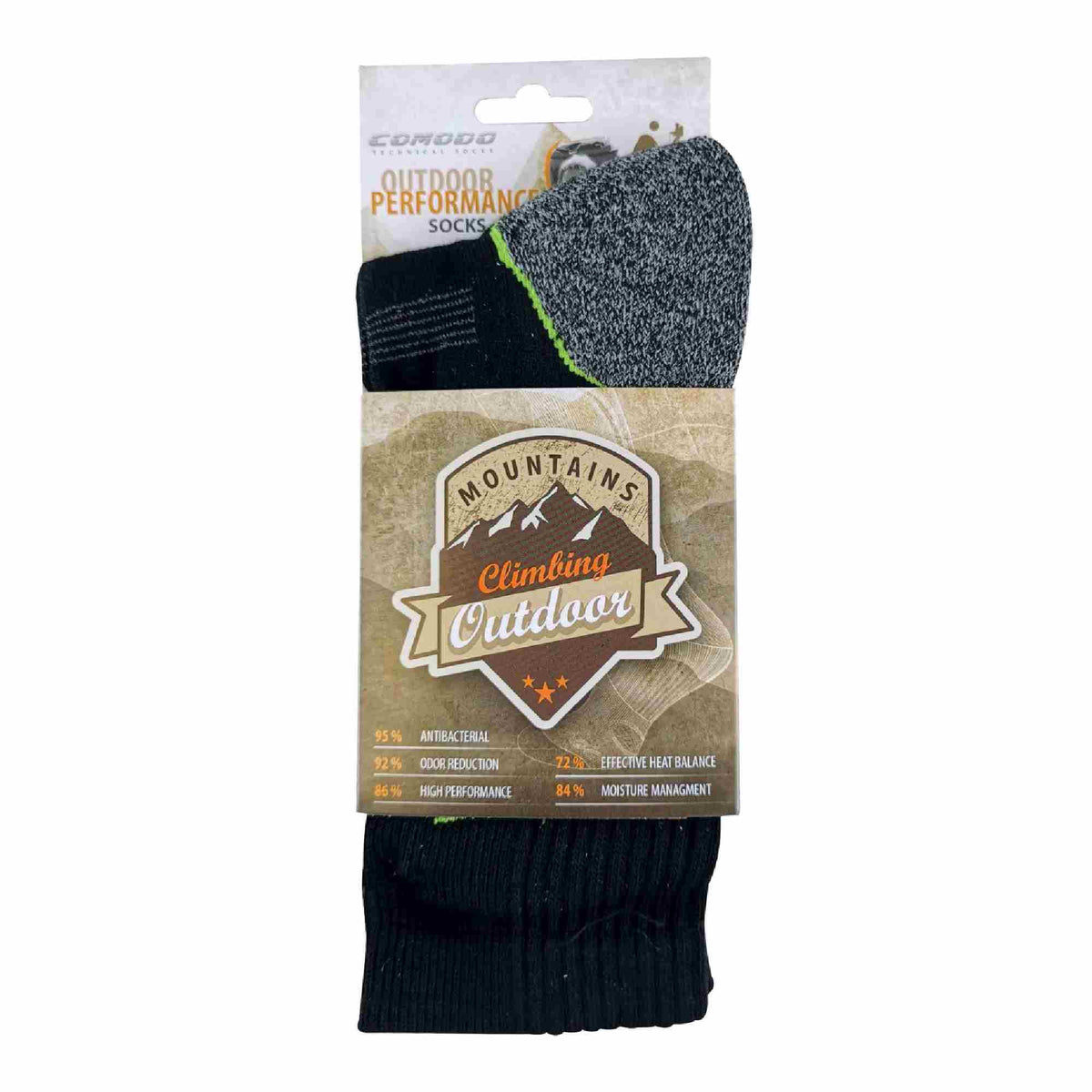 1 Pack Anti Blister Bamboo Hiking Socks for Summer