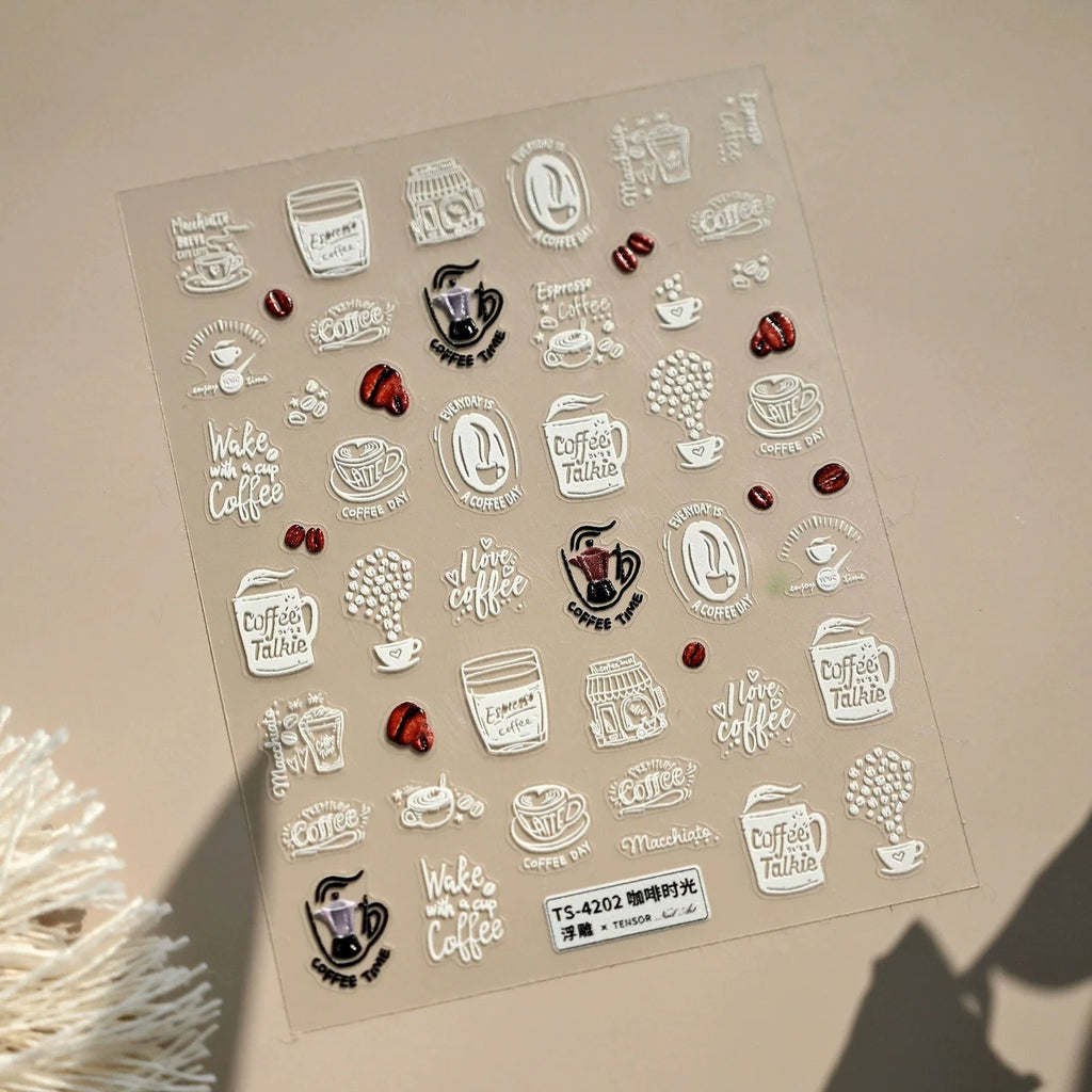 Hello Claws | Coffee Time Nail Deco Sticker